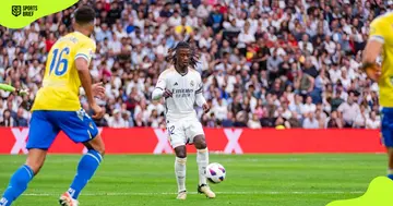 Real Madrid's Eduardo Camavinga in action