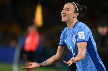 World Cup final dream realised - England defender Lucy Bronze in action during a 3-1 semi-final win over Australia in Sydney