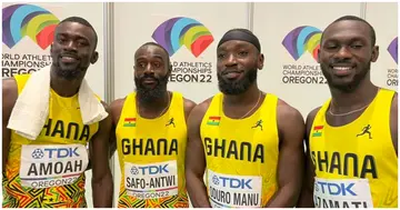 Joseph-Paul Amoah, Sean Sarfo Antwi, Benjamin Azamati, 4x100m relay team, Ghana, Commonwealth Games, Birmingham