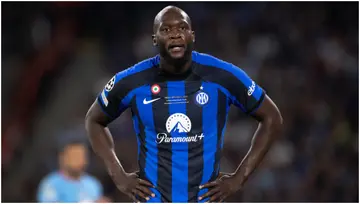 Romelu Lukaku in action during the UEFA Champions League 2022/23 final match between Inter and Man City FC at Atatuerk Olympic Stadium. Photo by Visionhaus.