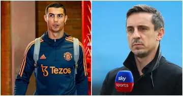 Cristiano Ronaldo, Gary Neville, Manchester United, Premier League West Ham