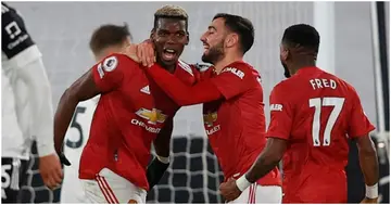 Paul Pogba celebrates with teammates during a past match. Photo: Getty Images.