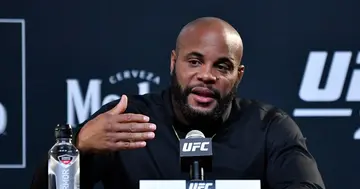 Daniel Cormier in a press conference.