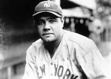 American baseball player George Herman Ruth (1895 - 1948) known as 'Babe' Ruth