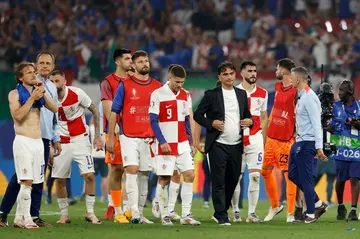 Croatia were given a rousing reception by their fans after an agonising result