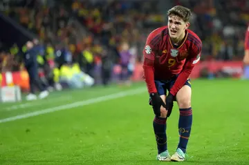 Barca midfielder Gavi went off injured while playing for Spain and will likely miss the rest of the season