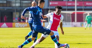 Mohammed Kudus in action for Ajax in a friedly against Heracle Almelo. Credit: @AFCAjax