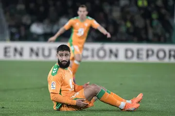 Real Betis' French midfielder Nabil Fekir sustained a knee injury in his team's comeback win over Elche