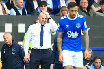 Sean Dyche (centre) is aiming to kickstart Everton's season on Saturday