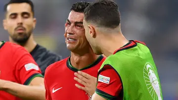 Cristiano Ronaldo, Portugal, emotional, tears, cry, Slovenia, penalty, spot-kick, Jan Oblak.