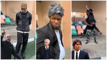 Nigerian comedian Iamdikeh's latest video has gone viral. Photos: @Iamdikeh.