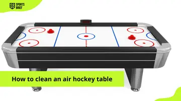 How to clean an air hockey table