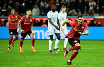 Exequiel Palacios led Bayer Leverkusen to a 2-1 win over Bayern Munich on Sunday