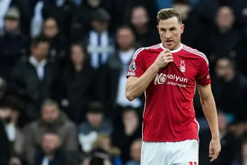 Nottingham Forest's Chris Wood scored a hat-trick against Newcastle