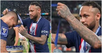 Neymar, PSG, Trophée des Champions, Champions Trophy, medal ceremony