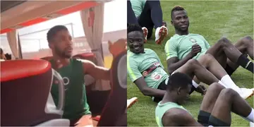 Super Eagles star becomes choir master in camp, leads other players in rendering Christian Igbo song
