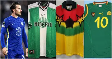 Ben Chiwell, Ghana, Nigeria, Cameroon, Retro Jerseys