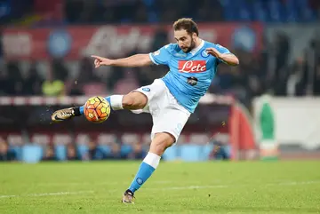 How many goals did Higuain score for Napoli?