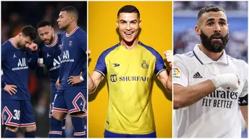 Cristiano Ronaldo, Karim Benzema, Messi, Neymar, Saudi Arabia