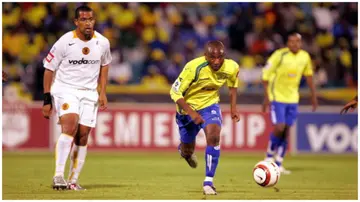 Peter Ndlovu praised by former Mamelodi Sundowns coach Pitso Mosimane. Photo: Lefty Shivambu.