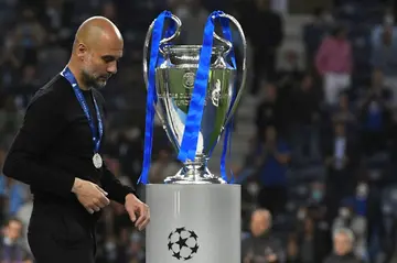 Pep Guardiola after the 2021 Champions League final defeat