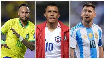 Lionel Messi, Neymar, Alexis Sanchez, Copa America, top assisters.