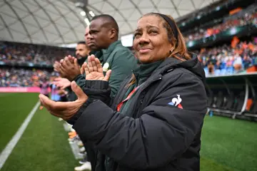 Desiree Ellis applauds her Banyana side.