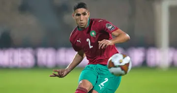 Achraf Hakimi while in action for Morocco. Photo: Getty Images.
