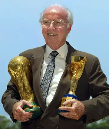 Only Mario Zagallo (pictured), Franz Beckenbauer and Didier Deschamps have won the World Cup as both a player and coach