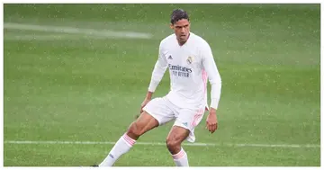 Raphael Varane playing for Real Madrid.