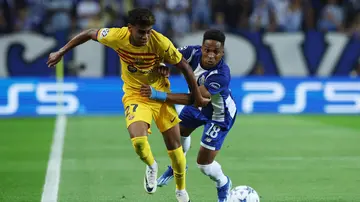 Lamine Yamal, Celestine Babayaro, youngest, starter, UEFA Champions League, FC Porto, FC Barcelona