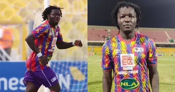 Sulley Muntari in action for Hearts of Oak. Credit: @442GH