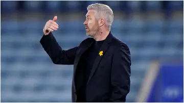 Willie Kirk reacts during the Barclays Women's Super League match at the King Power Stadium. Photo by Bradley Collyer.