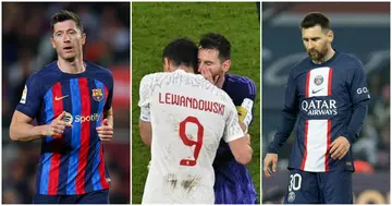 Lionel Messi, Robert Lewandowski, Barcelona, PSG