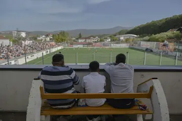 Deluxe seats at Ballkani's home stadium in Theranda