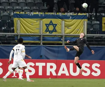 Israel's Maccabi Tel Aviv played Ukraine's Zorya Luhansk in Lublin, Poland