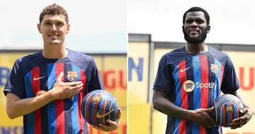 Andreas Christensen, Franck Kessie, Leave, Barcelona, Before Playing, Competitive Game, La Liga, Spain, South Africa, World, Football, Transfer