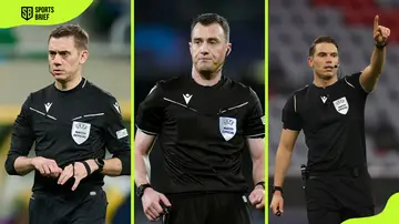 Referees Clement Turpin, Felix Zwayer and Sandro Schärer 