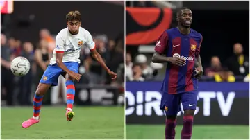 Lamine Yamal, Ousmane Dembele, Barcelona, PSG, Xavi, La Liga