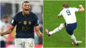 Harry Kane, Kylian Mbappe, France, England, penalty miss, World Cup 2022