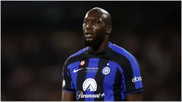 Romelu Lukaku, Inter Milan, Manchester City, UEFA Champions League final, Atatürk Olympic Stadium, Istanbul, Turkey.