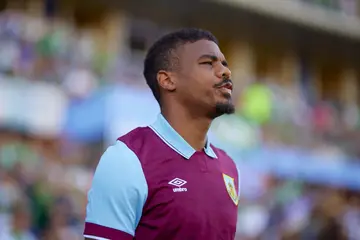 Lyle Foster in a Burnley kit.