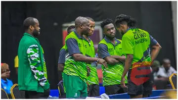 Nigeria Men's Table Tennis during the final at the ongoing African Games in Ghana. Photo: @ElegbeteTvRadio.
