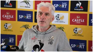 South Africa head coach Hugo Broos. Photo: Lefty Shivambu.