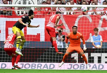 Dortmund defender Mats Hummels headed in two goals as his side won away at Freiburg on Saturday