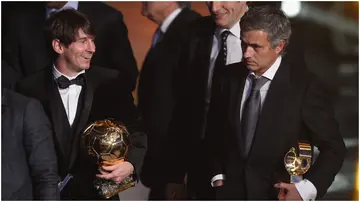 Jose Mourinho, Lionel Messi, FIFA, Ballon d'Or, Zurich, Switzerland.