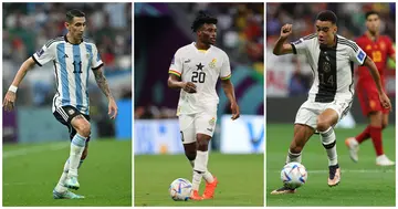 Angel Di Maria, Kudus Mohammed, Jamal Musiala, World Cup 2022