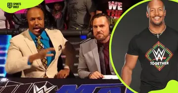 Ring announcer Byron Saxton pictured during various events.