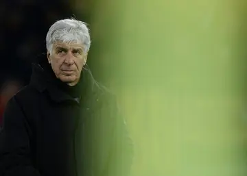 Atalanta's Italian coach Gian Piero Gasperini