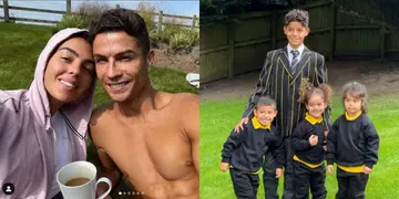 Cristiano Ronaldo's lover Georgina posts amazing picture of their children's first day at school